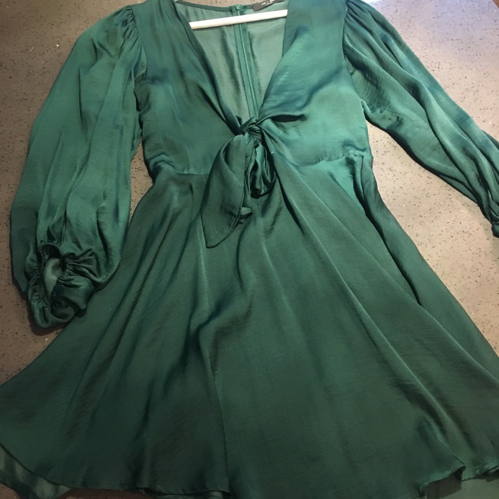 Emerald green dress